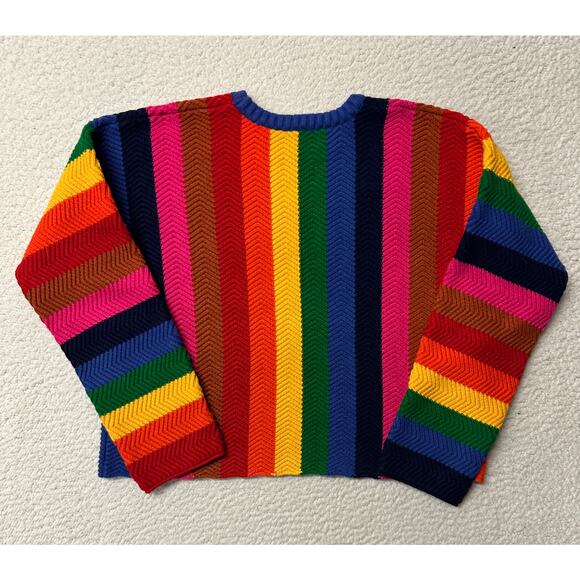 Sugar Lips Womens Reading Rainbows Sweater Medium - Picture 8 of 8
